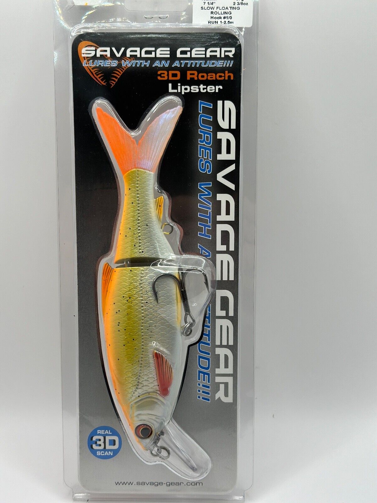 Savage Gear 3D Roach Lipster 18,2cm / 67g Slow Floating Goldfish, Angelwobbler