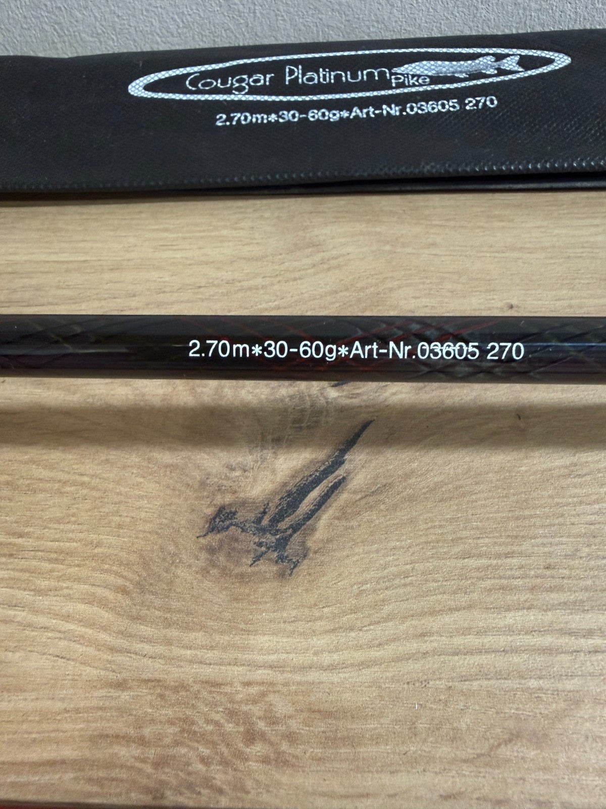 DAM Eurostar Cougar Platinum Pike Rute 270cm 3060g5