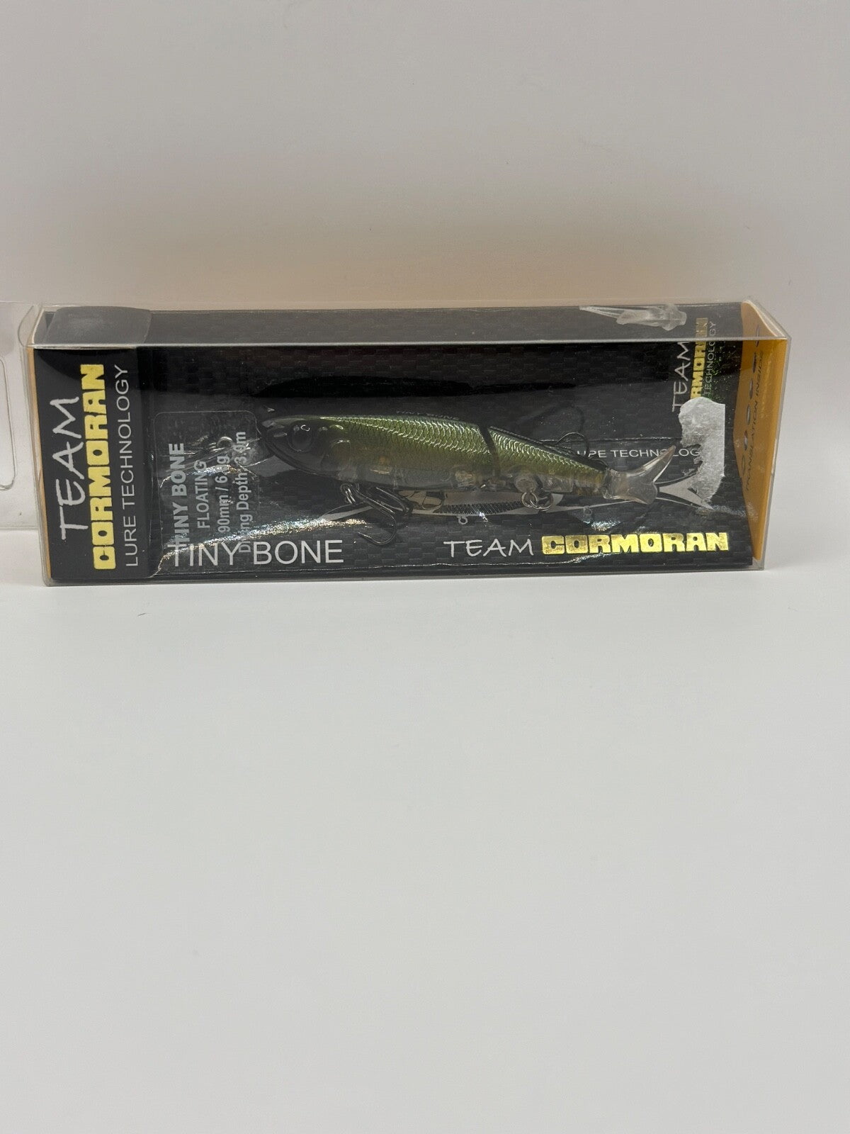 Team Cormoran Tiny Bone Green Ghost  90mm Floating 6g 3m Tauchtiefe0