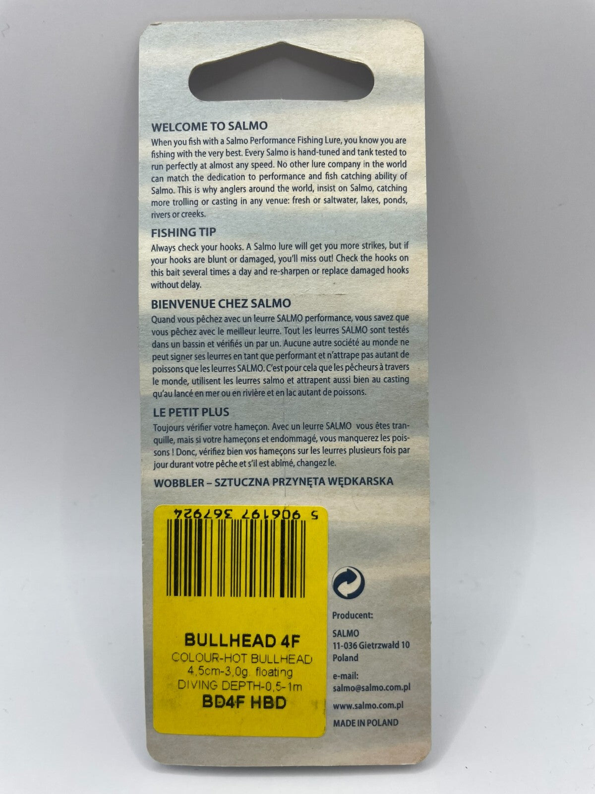 Salmo Bullhead 4F Hot Bullhead 4,5cm 3g Floating1