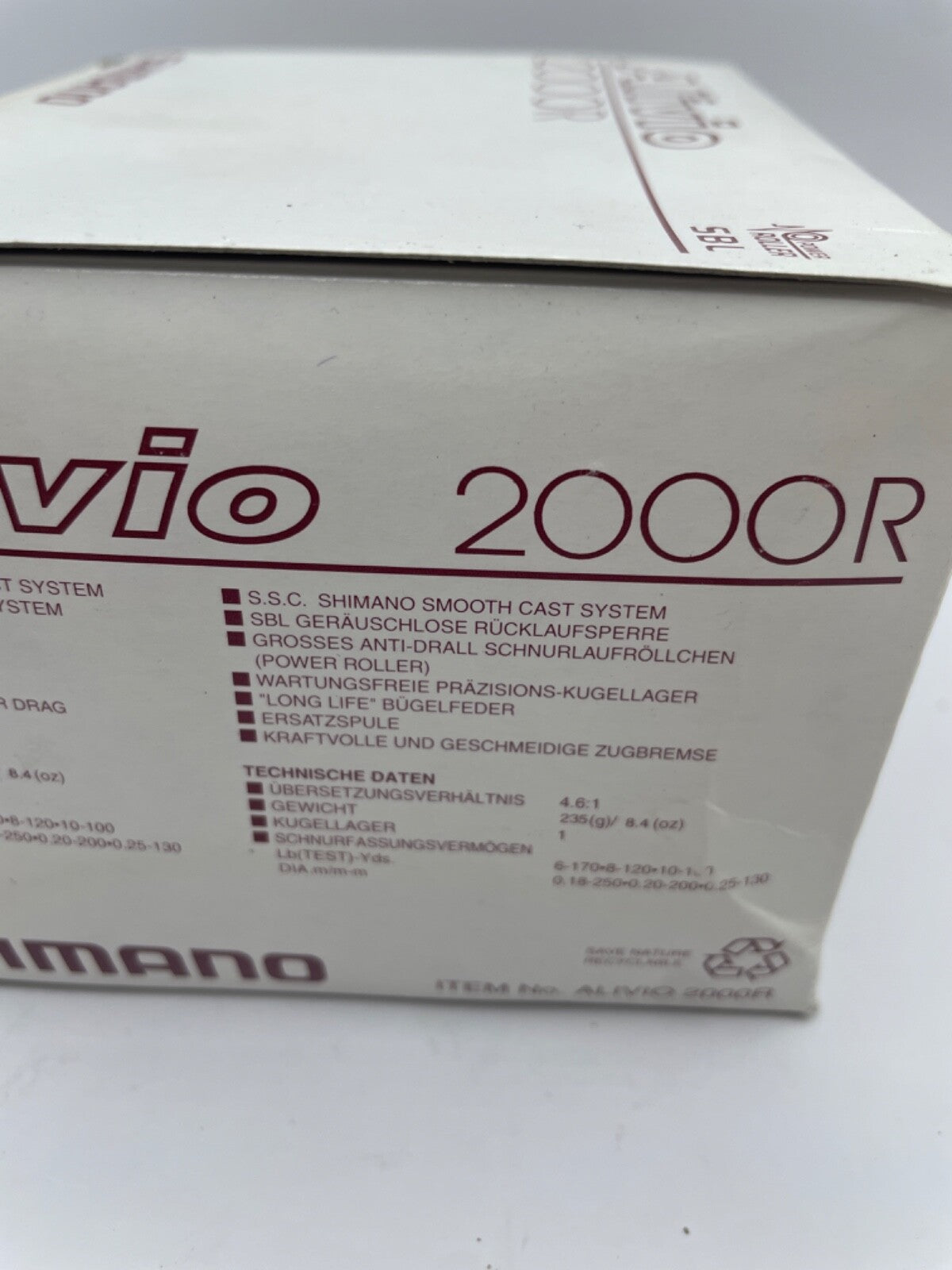Shimano Alivio 2000R Rolle, Angelrolle2