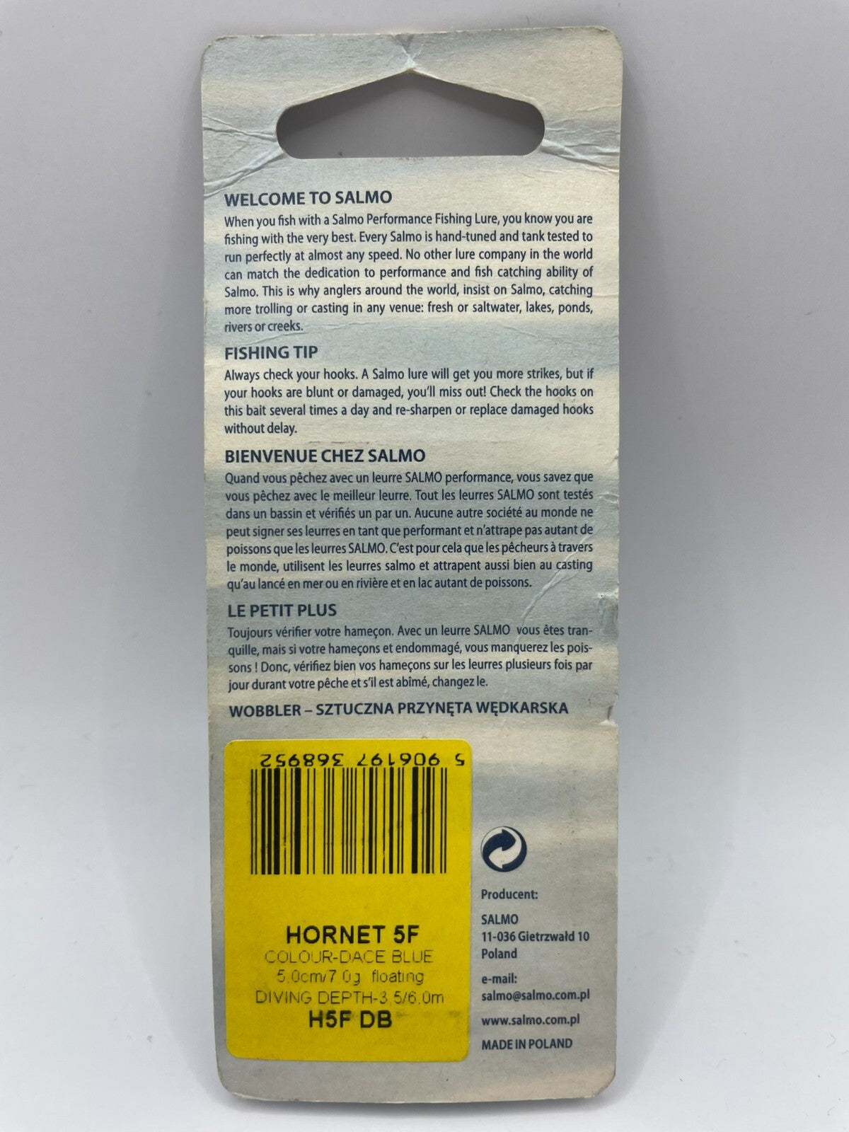 Salmo Hornet 5F Dace Blue 5cm 7g Floating1