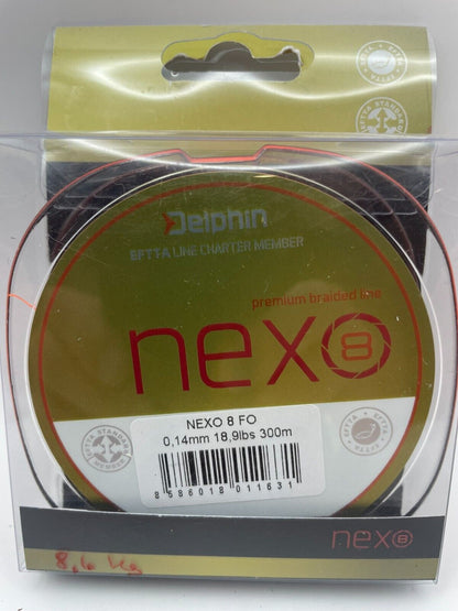 Delphin premium braided Line Nexo 8 Fo Schnur 300m 0.14mm 18,9 LBS