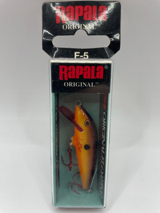 Rapala Original Floating F5 BCF Bleeding Copper Flash Wobbler0