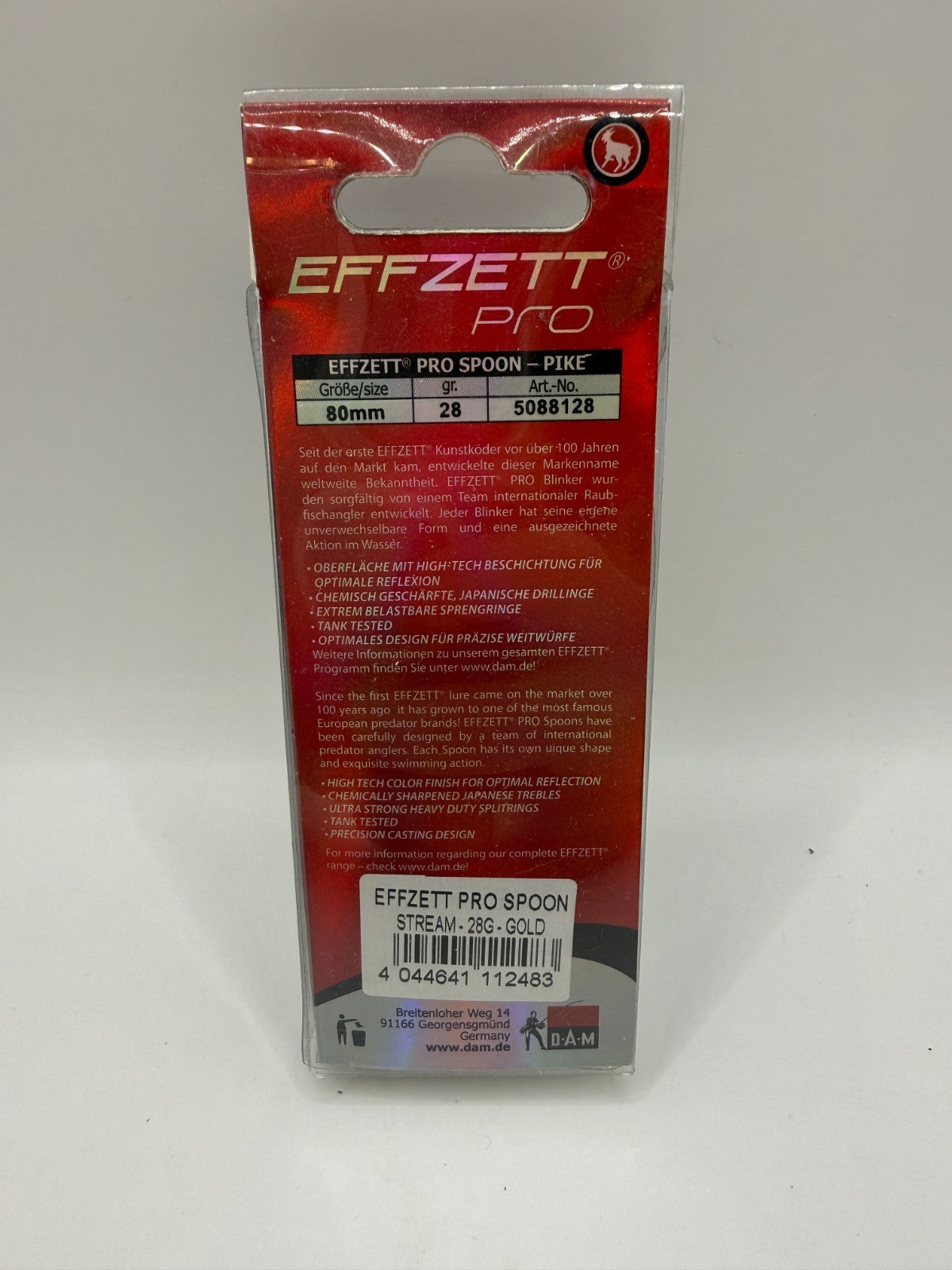 DAM EFFZETT Pro Spoon 80mm Gold 28g1