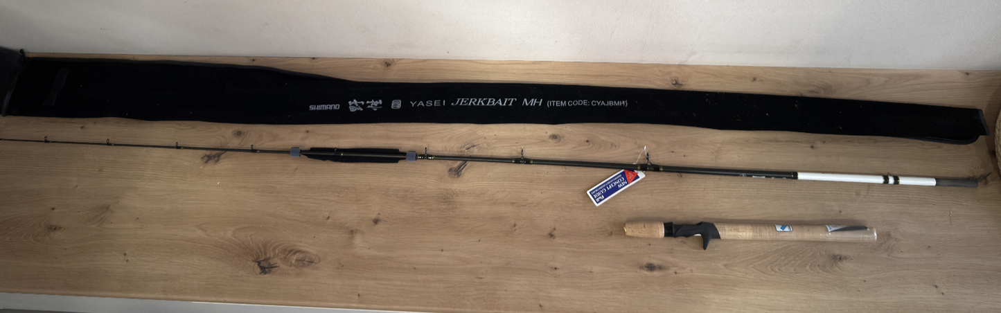 Shimano Yasei Jerkbait MH Rute 200cm 70-110g Baitcast Spinnrute0