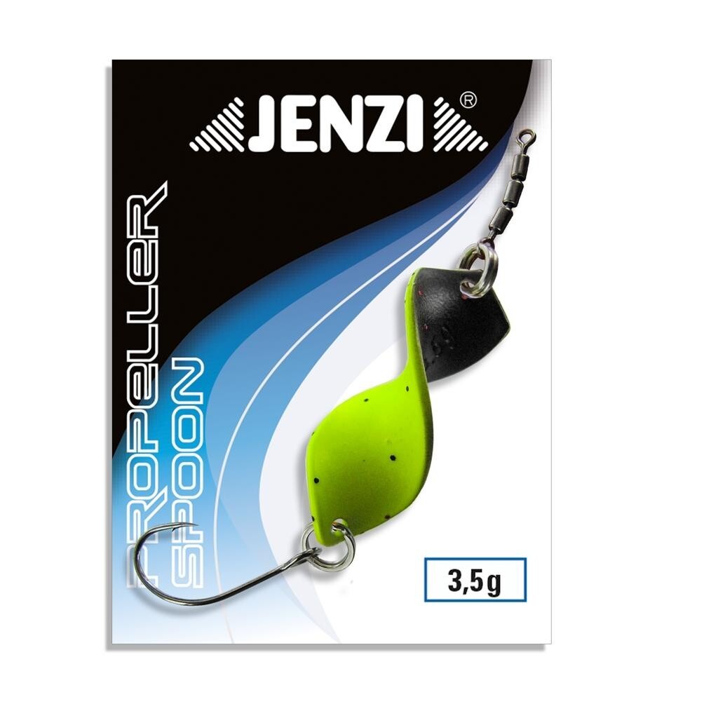 Jenzi Propeller Spoon,3,5g,YelBlack  Angelzubehör1