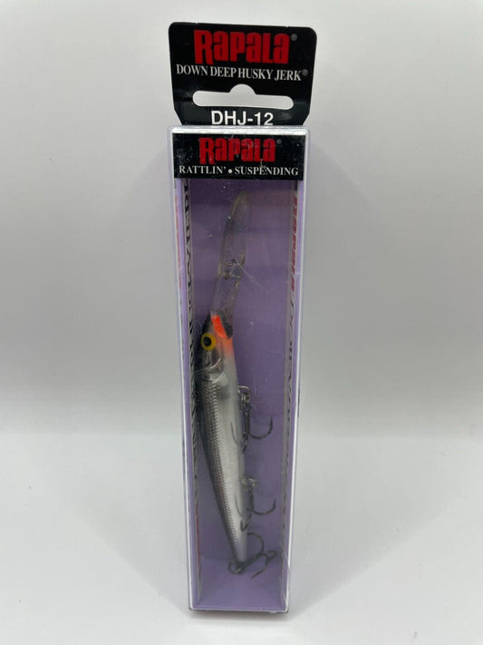 Rapala Down Deep Huskyjerk DHJ-12 Silver Wobbler Spinnfischen Angelzubehör