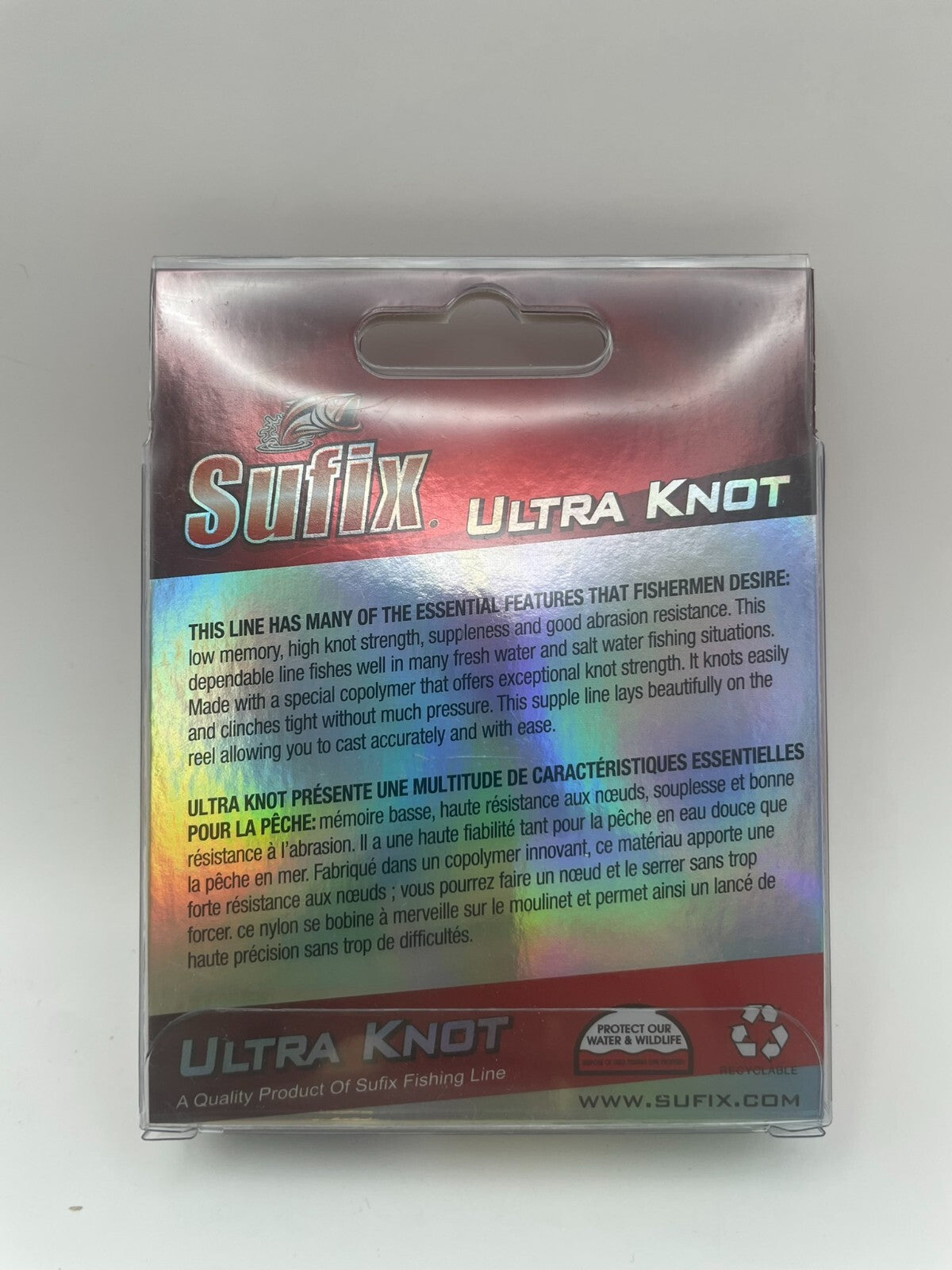 Sufix Ultra Knot Monofile Schnur 150m 0.18mm 2.8KG Gelb/Orange1