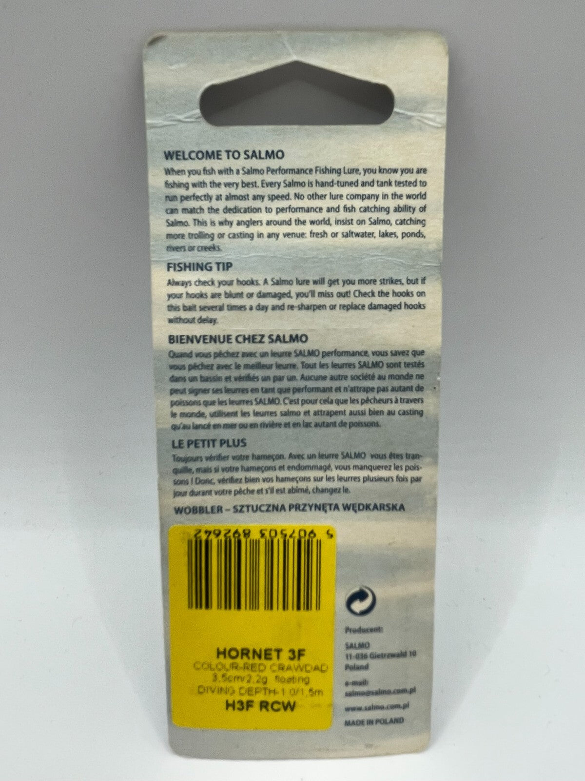 Salmo Hornet 3F Red Crawdad 3,5cm 2,2g Floating1