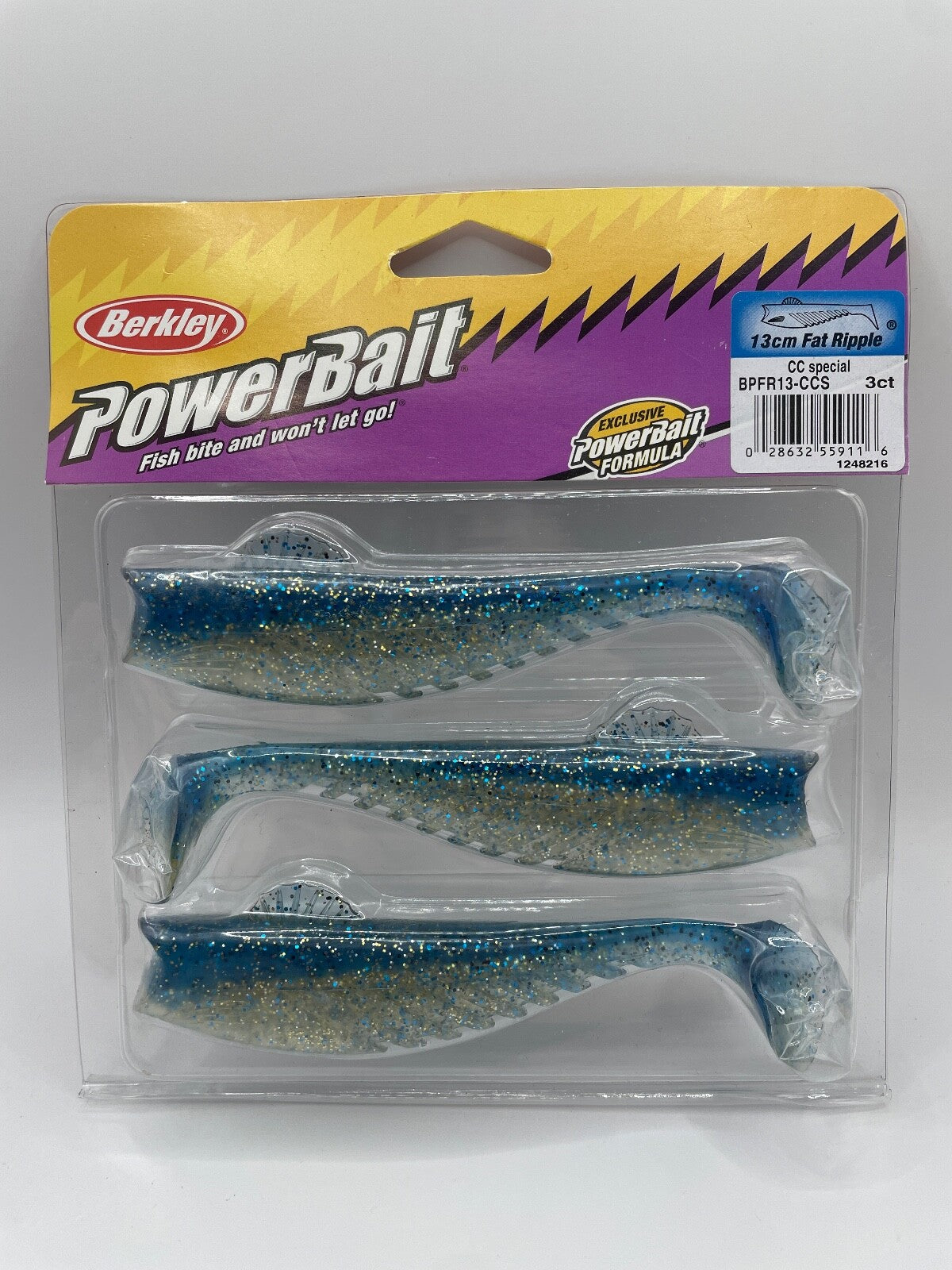 Berkley Powerbait 13cm Fat Ripple, Angelzubehör, Gummifisch0