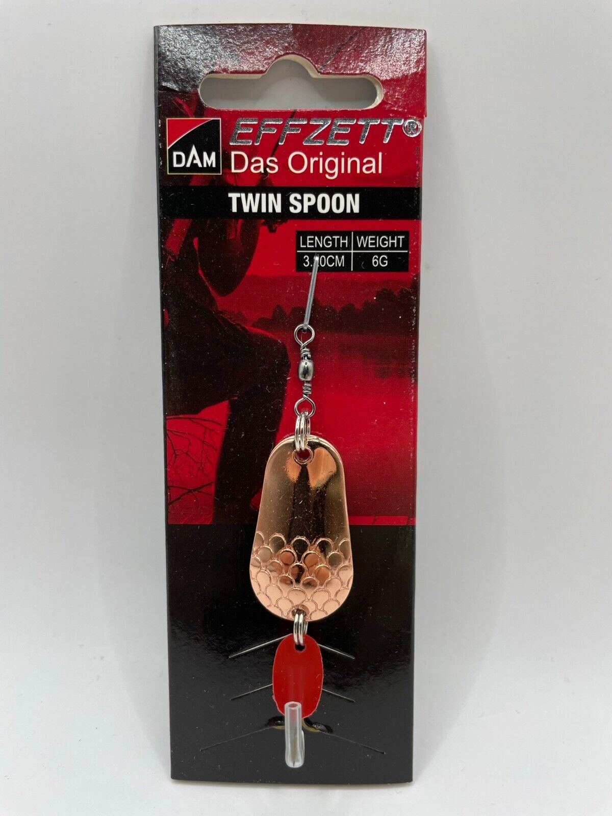 Dam Effzett Twin Spoon Doppelblinker 6g Kupfer / Kupfer Blinker