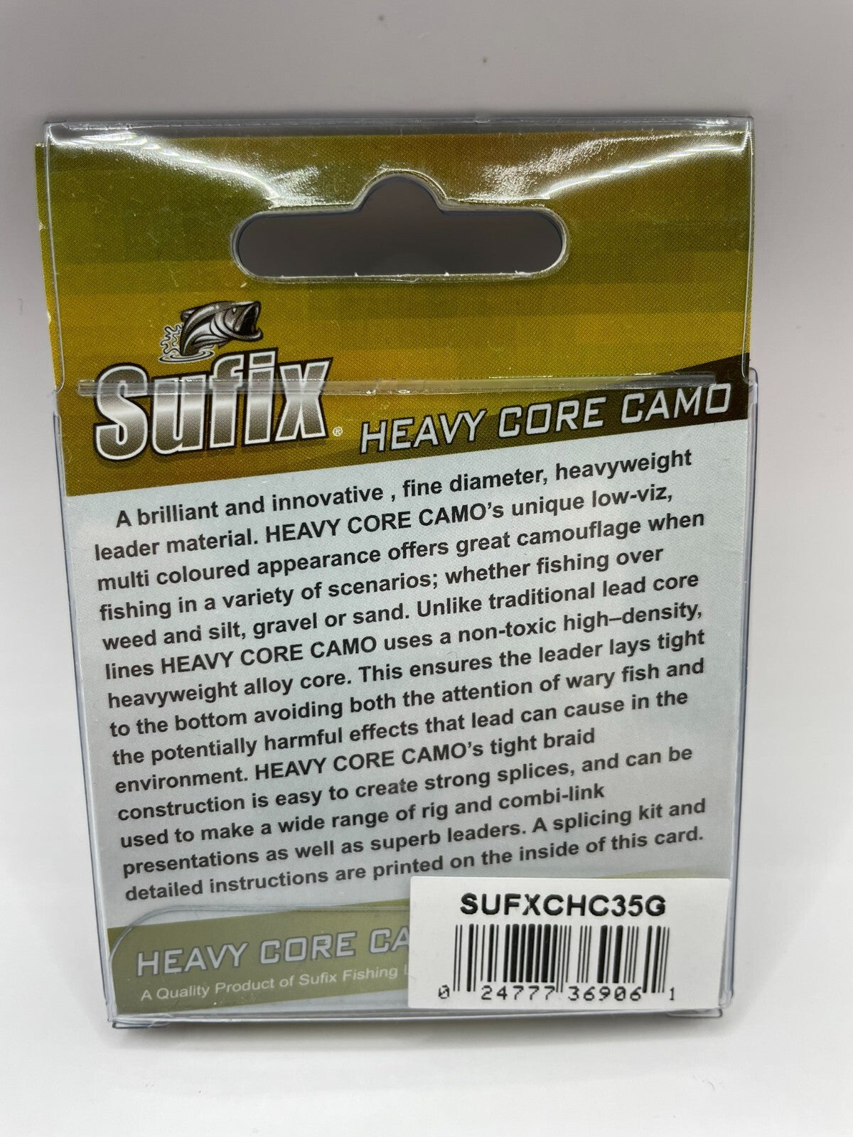 Sufix Heavy Core Camo Vorfachschnur 15,9KG 10m1