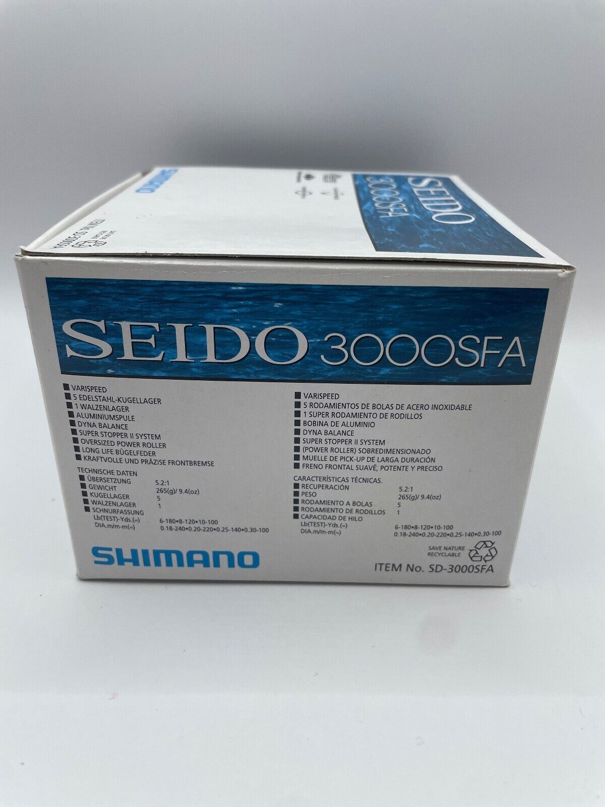 Shimano Seido 3000SFA, Angelrolle, Angelzubehör