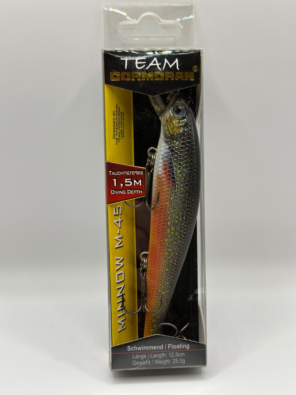 Team Cormoran Minnow M45 /  12,5cm 25,0g Floating , Wobbler0