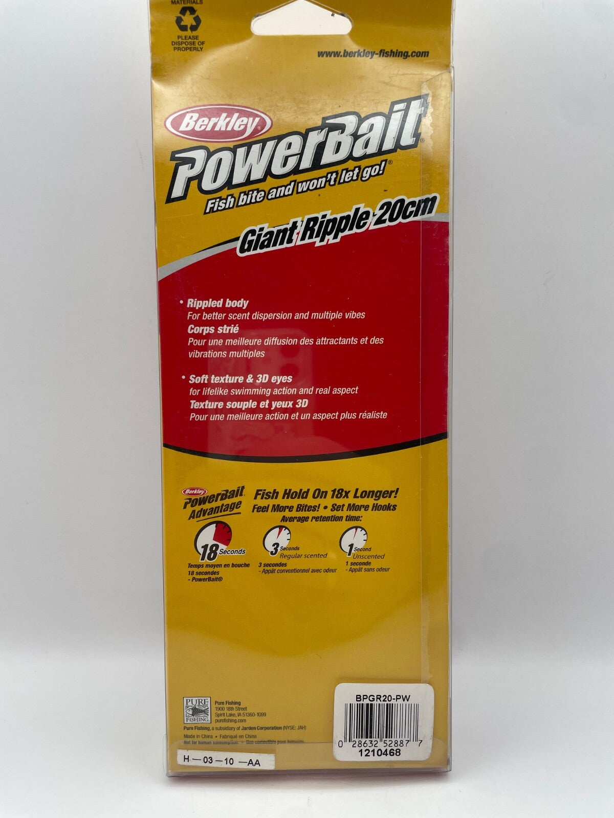 Berkley PowerBait Giant Ripple 20cm Gummifisch Angelzubehör1