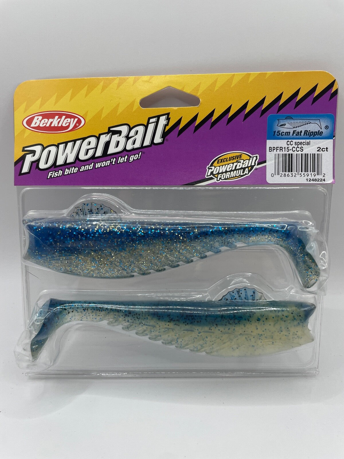 Berkley Powerbait 15cm Fat Ripple, Angelzubehör, Gummifisch0