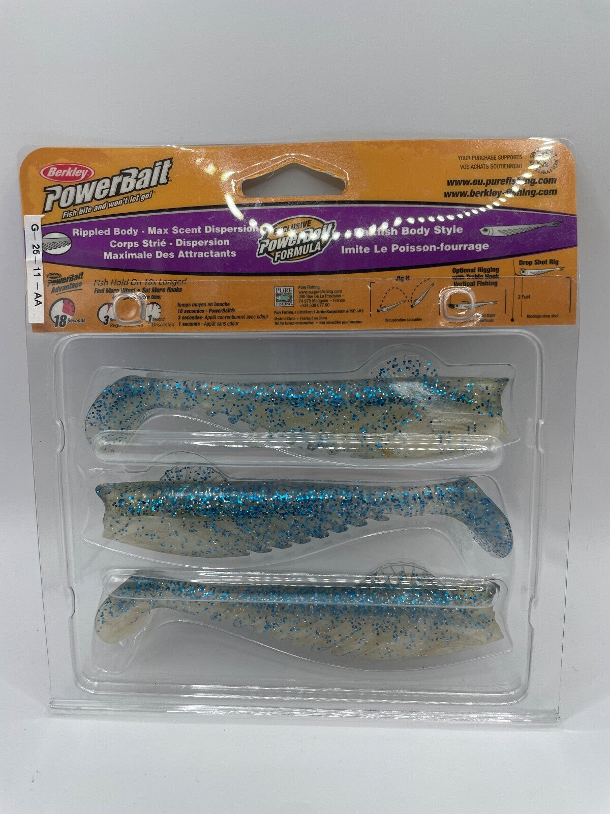 Berkley Powerbait 13cm Fat Ripple, Angelzubehör, Gummifisch1