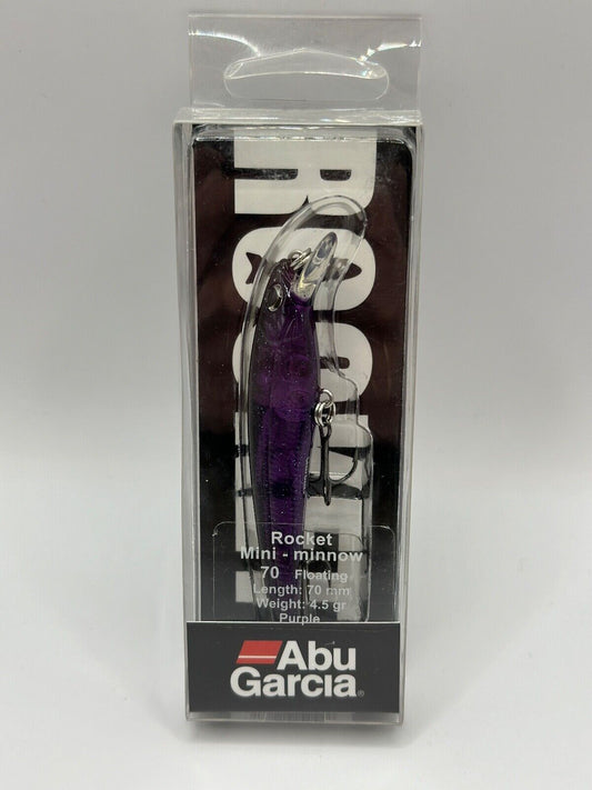 Abu Garcia Rocket Mini Minnow 70mm Floating 4,5g Purple Wobbler Spinnfischen