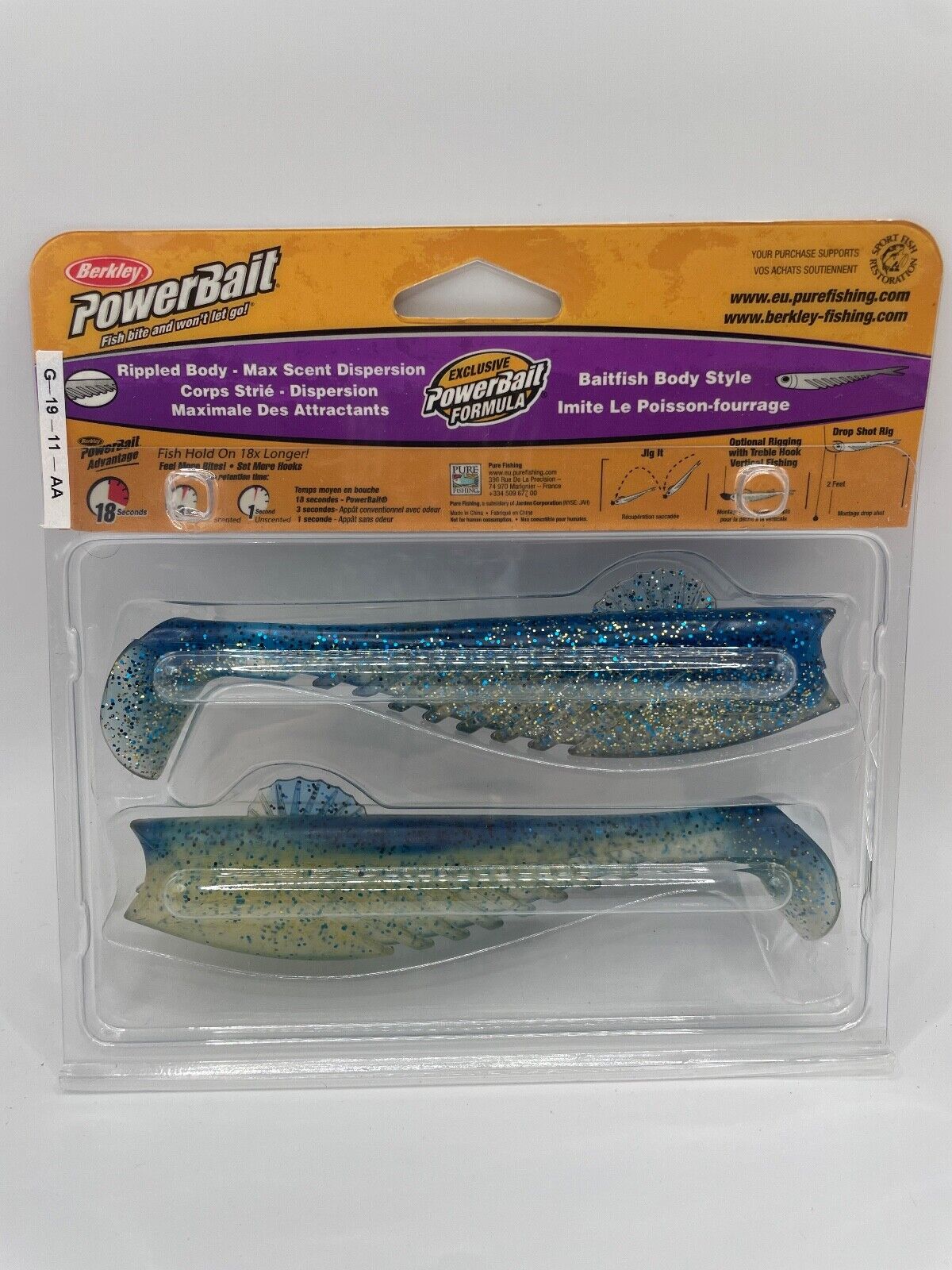 Berkley Powerbait 15cm Fat Ripple, Angelzubehör, Gummifisch