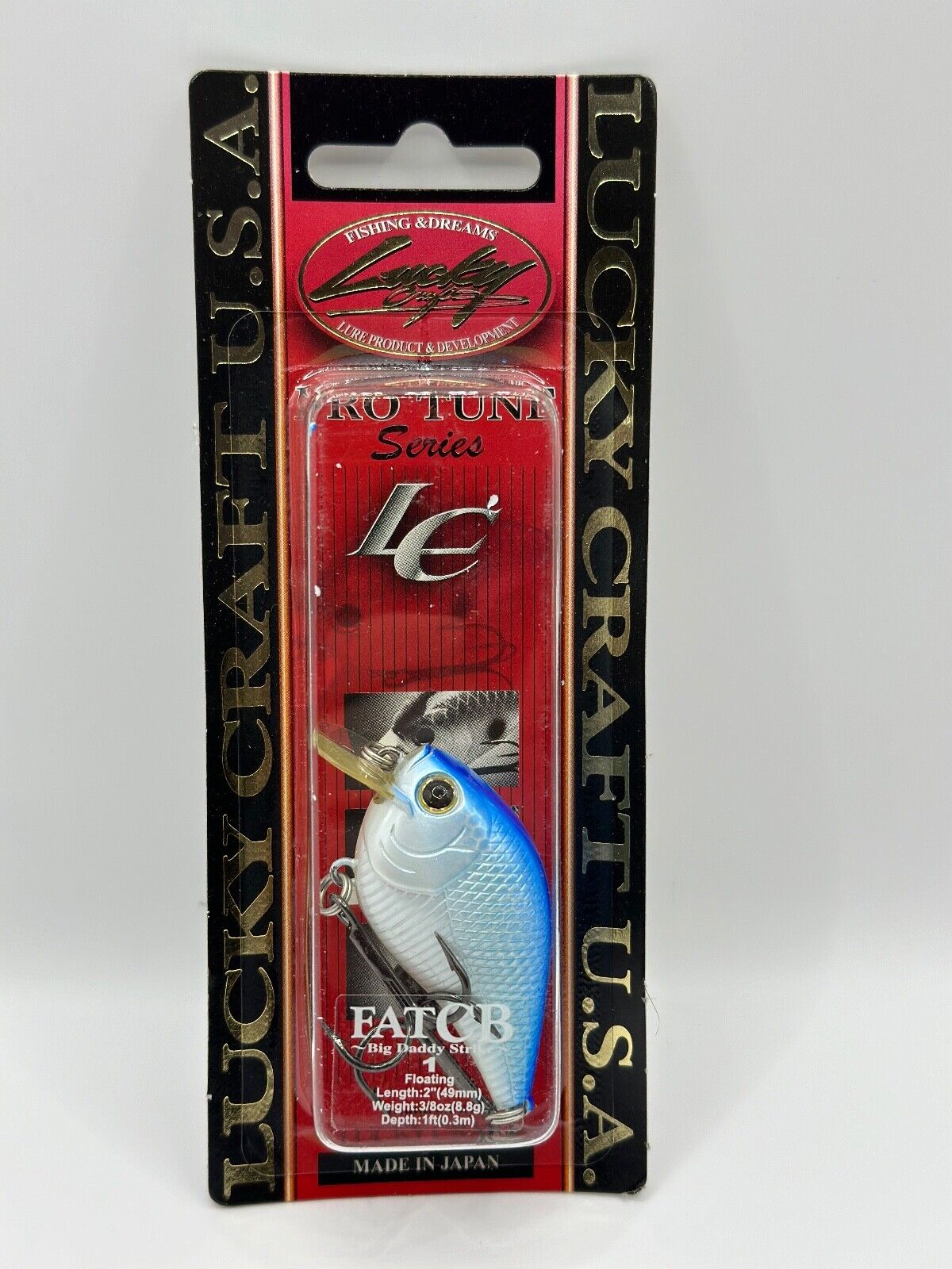 Lucky Craft Pro Tune Series Fat CBFloating Citrus Shad, Wobbler