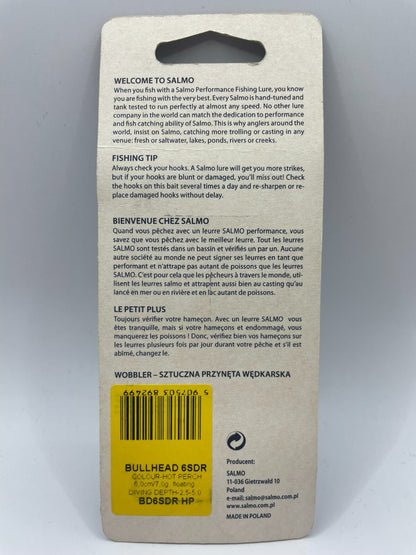 Salmo Bullhead 6SDR Hot Perch 6cm 7g Floating1