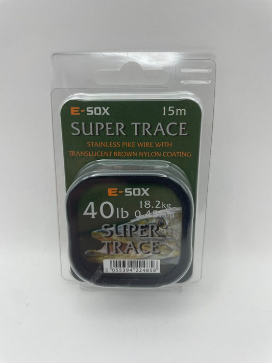 Drennan E-Sox Stahlvorfach Super Trace  verschiedene Stärken 15m