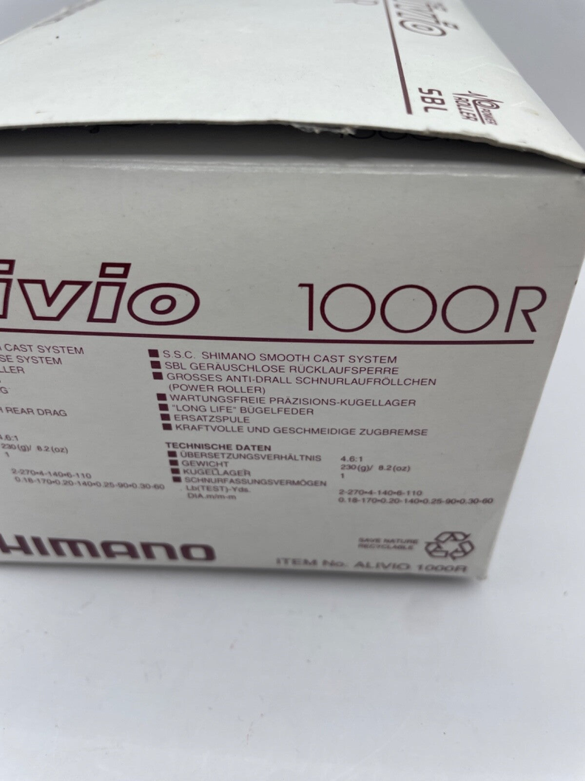 Shimano Alivio 1000R Rolle, Angelrolle2