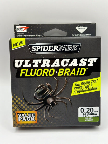 SPIDERWIRE Ultracast Fluoro-Braid, Angelschnur , Angelzubehör