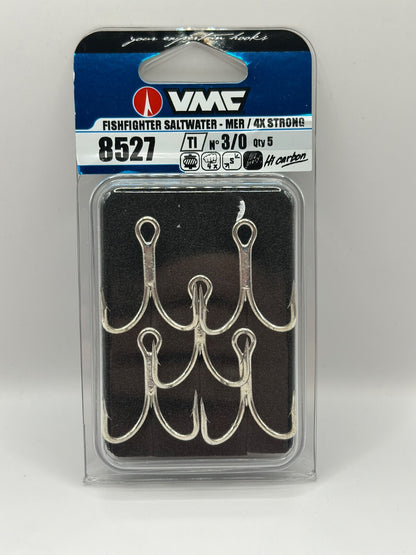 VMC Drillinge Fishfighter Saltwater No3/0 5Stück Haken0