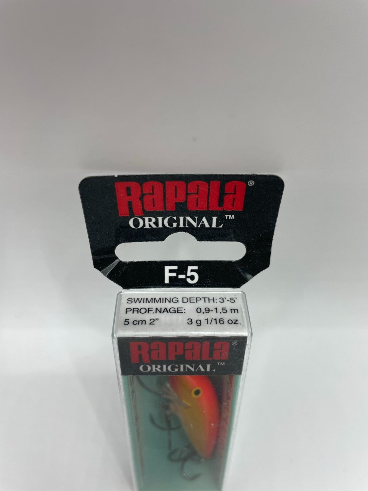 Rapala Original Floating F5 GFR Gold Fluorescent Red Wobbler1