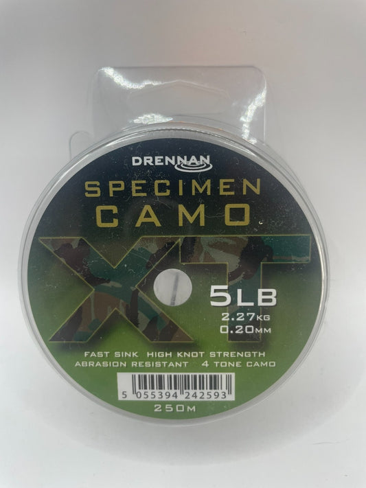 Drennan Specimen Camo Schnur Fast Sink 5 LB 0,20mm mono0