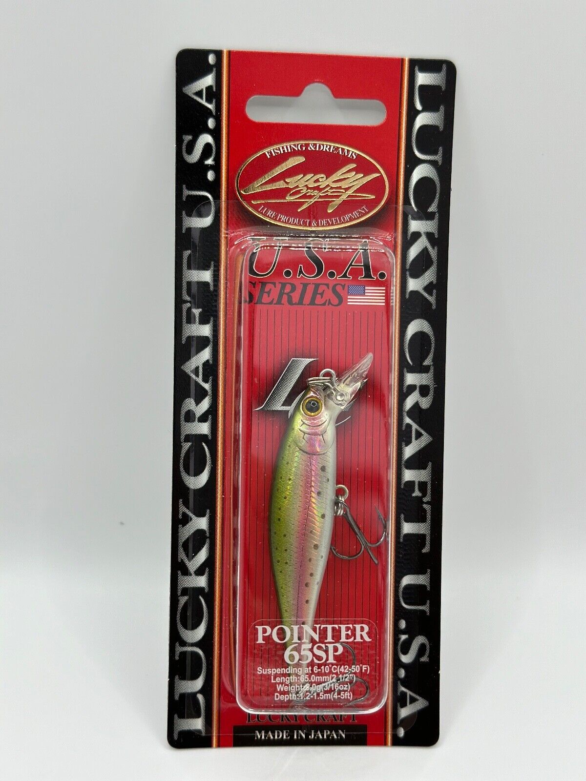 Lucky Craft U.S.A Series Pointer 65 SP Laser Rainbow Trout, Wobbler