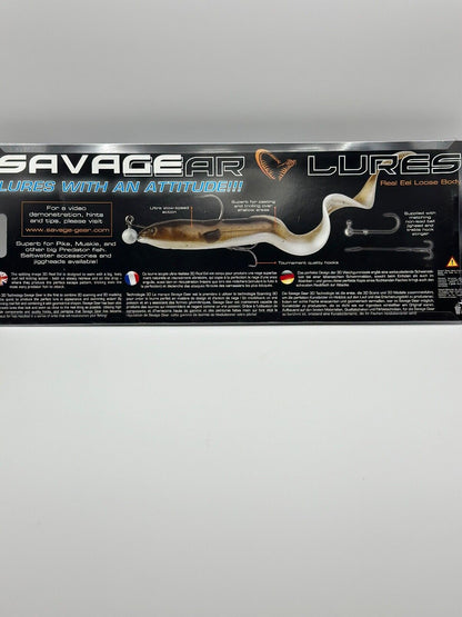 Savage Gear Real Eel 40cm 147g+9g Purple Pearl NL, Angelzubehör