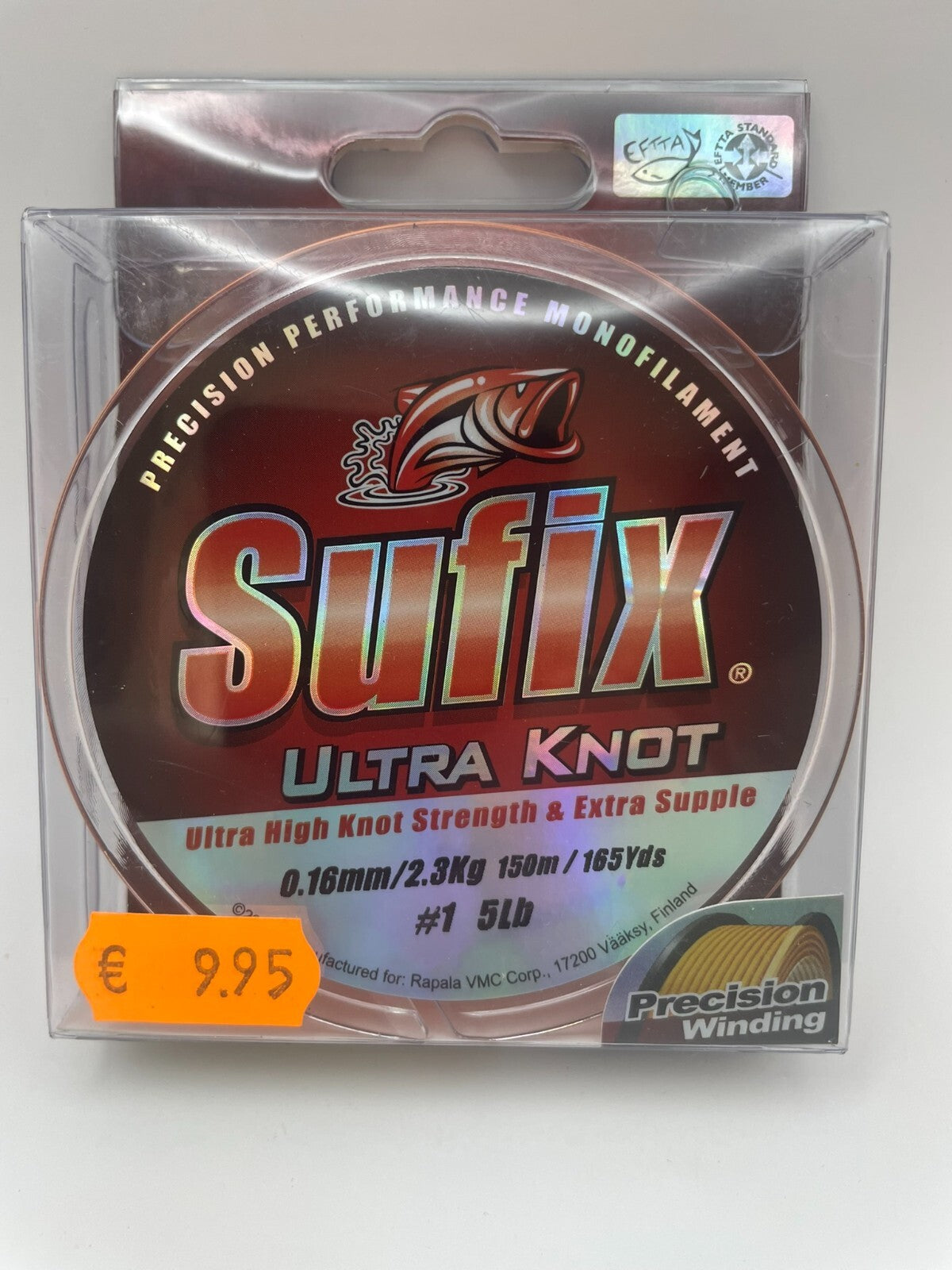 Sufix Ultra Knot Monofile Schnur 150m 0.16mm 2.8 KG Gelb/Orange0