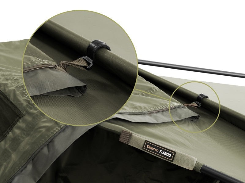 Delphin Biwak PANORAMA Eazy Angelzelt 2 Personen 305x250x160cm 8kg Karpfenzelt5