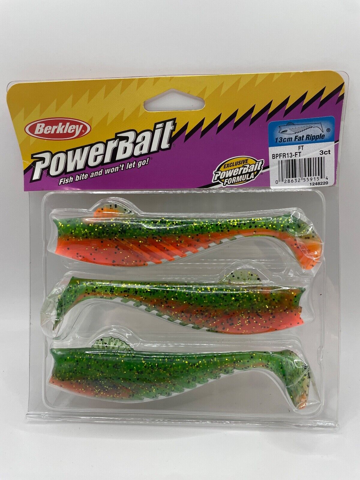 Berkley Powerbait 13cm Fat Ripple, Angelzubehör, Gummifisch