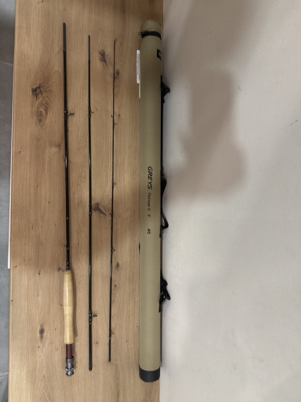 Greys Platinum X 9" #6 , Fliegenrute0