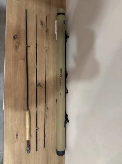 Greys Platinum X 9" #6 , Fliegenrute0