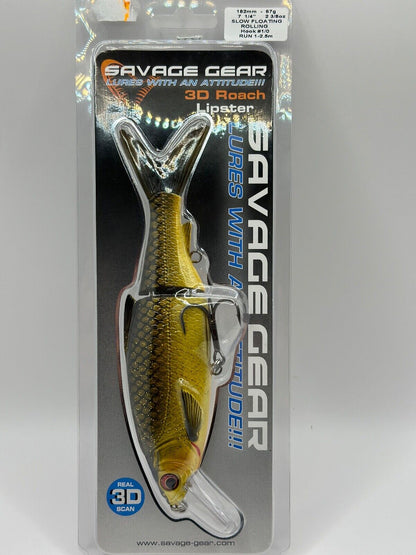 Savage Gear 3D Roach Lipster 18,2cm /67g Slow Floating Dirty Roach, Angelwobbler