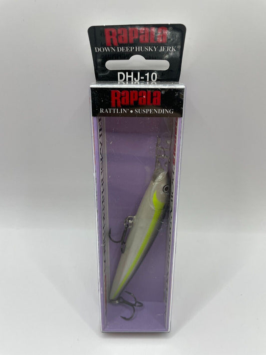 Rapala Down Deep Huskyjerk DHJ-10 Hot Tiger Wobbler Spinnfischen Angelzubehör