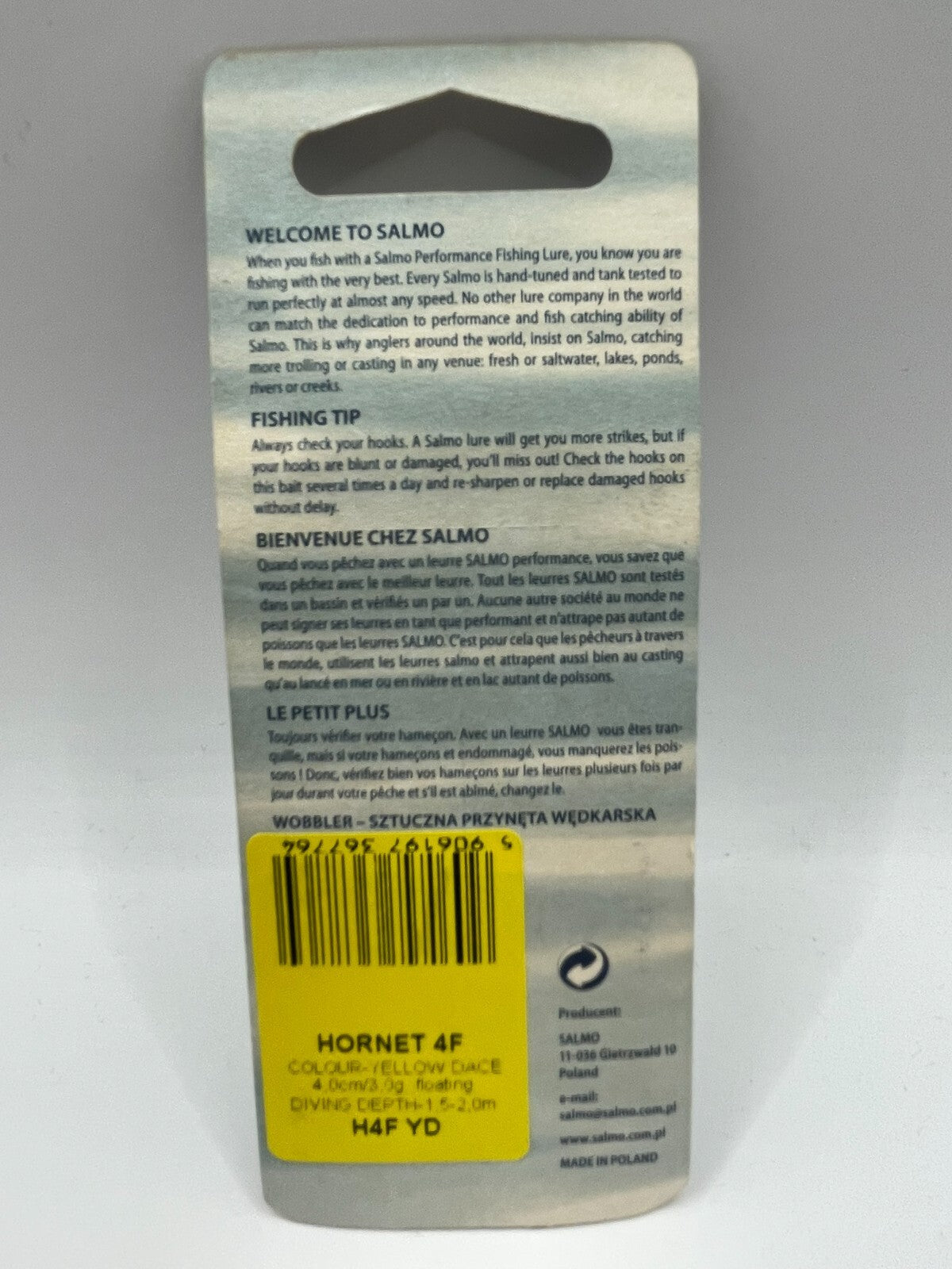 Salmo Hornet 4F Yellow Dace 4cm 3g Floating1