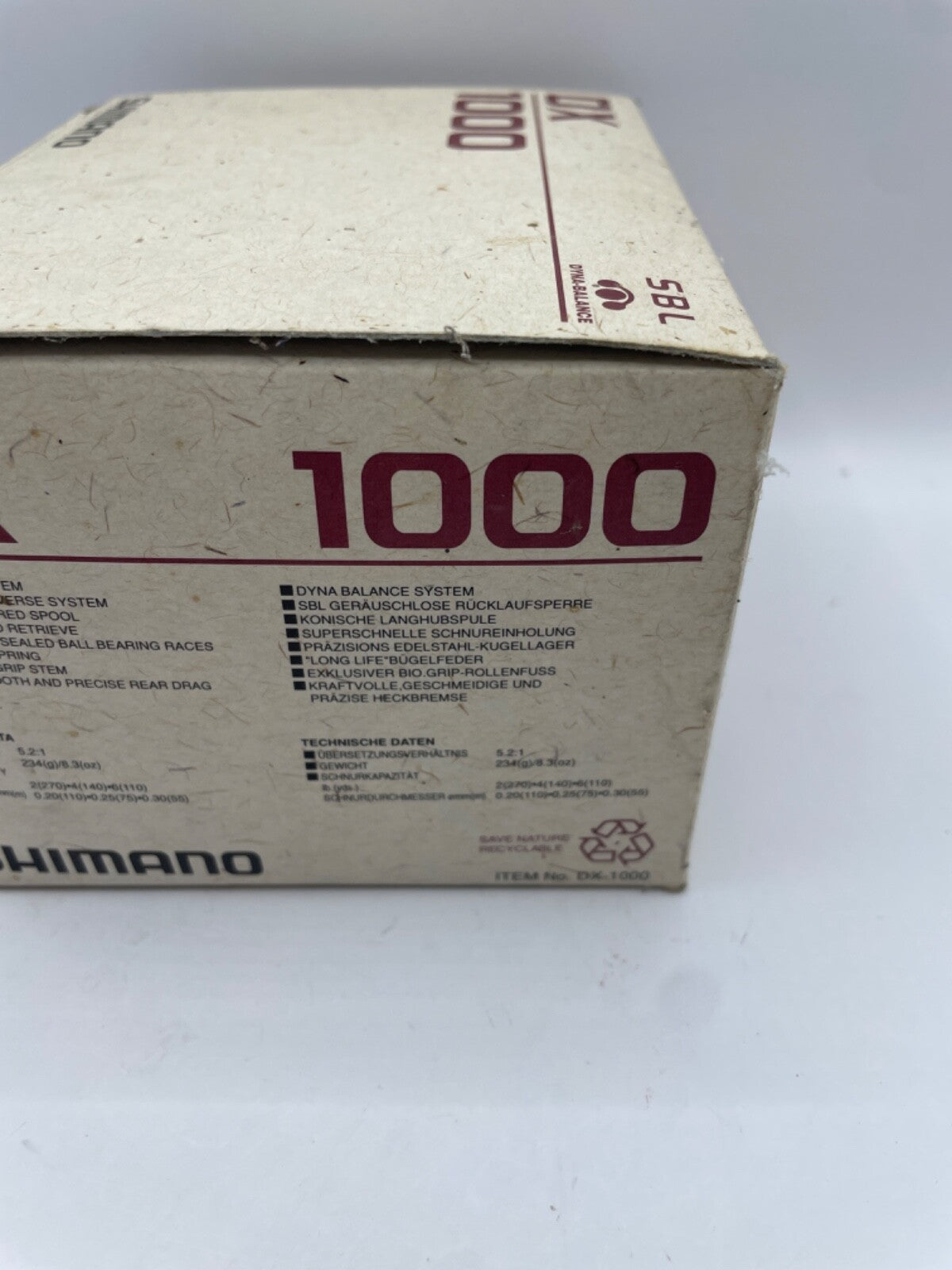 Shimano DX 1000 Rolle, Angelrolle2