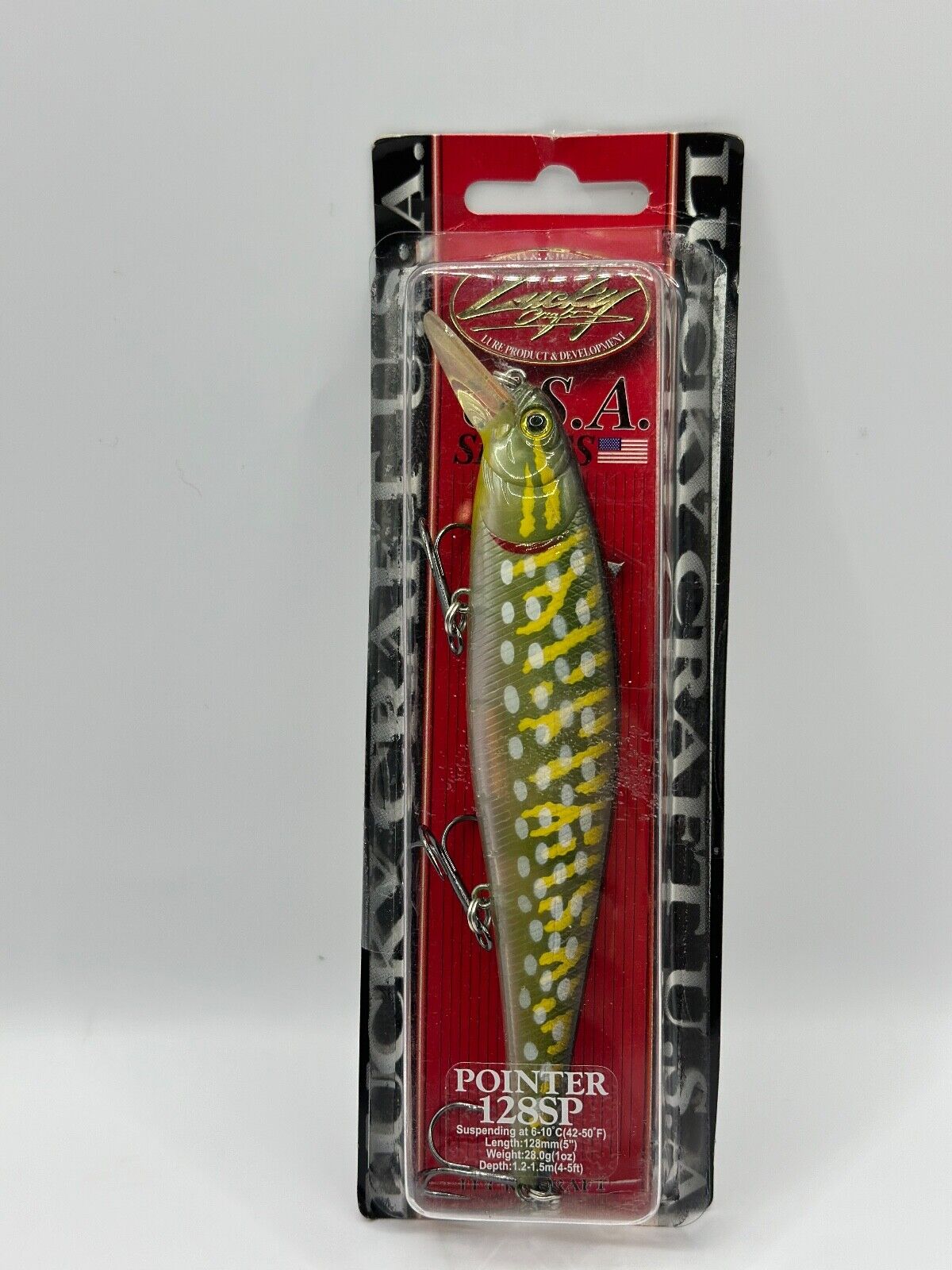 Lucky Craft U.S.A Series Pointer 128 SP Ghost Northern Pike, Wobbler