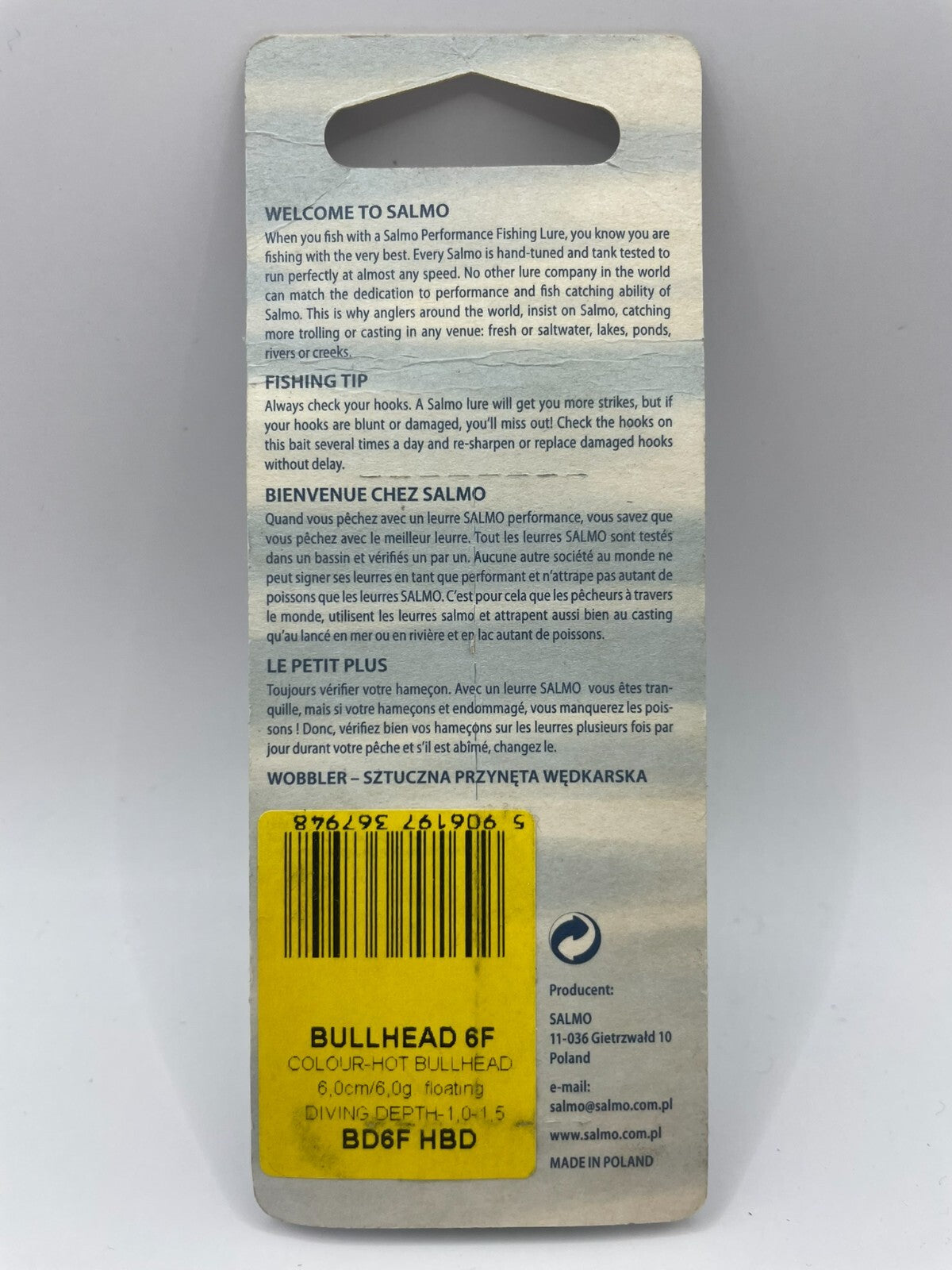 Salmo Bullhead 6F Hot Bullhead 6cm 6g Floating1