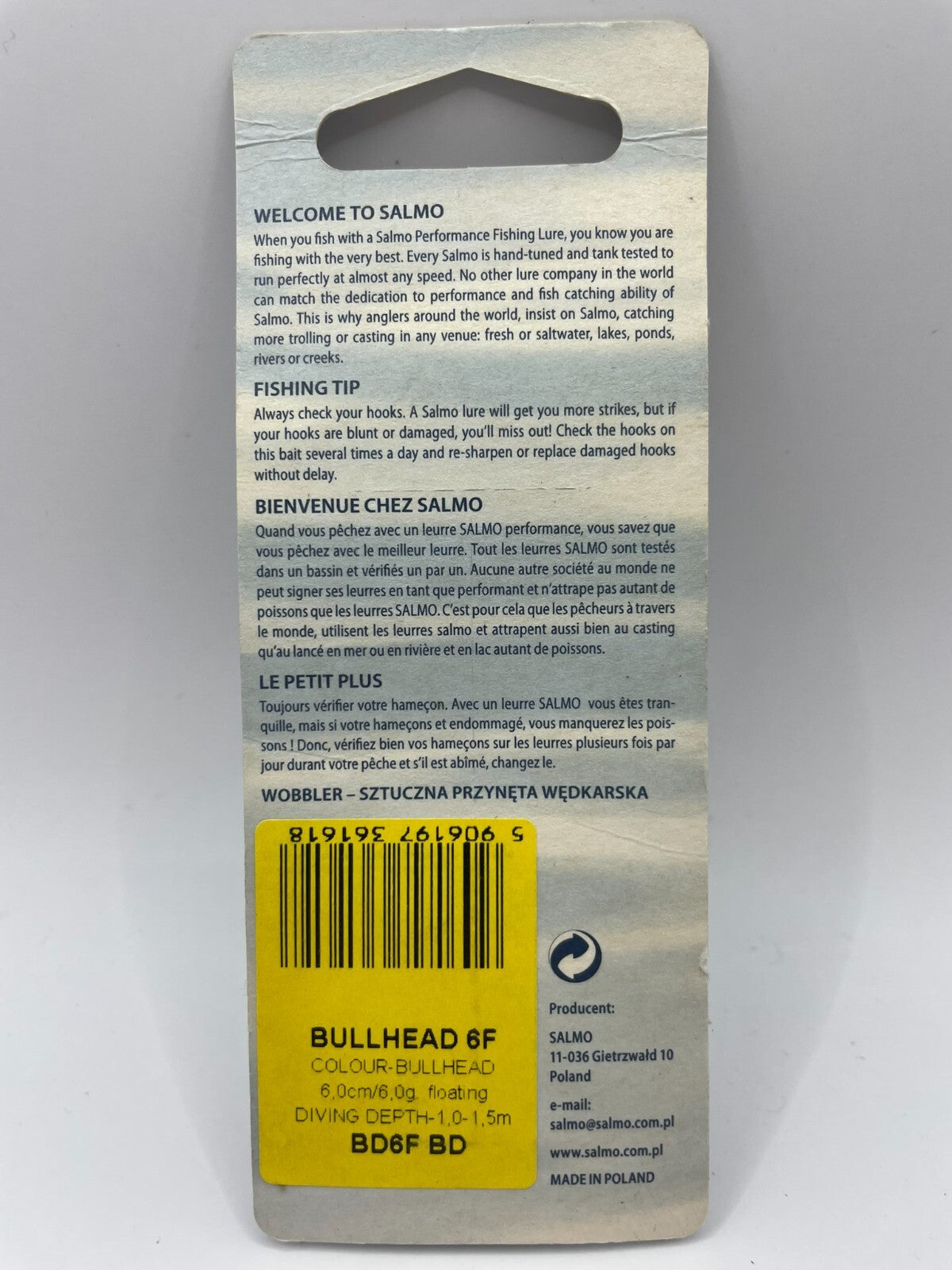 Salmo Bullhead 6F Bullhead 6cm 6g Floating1