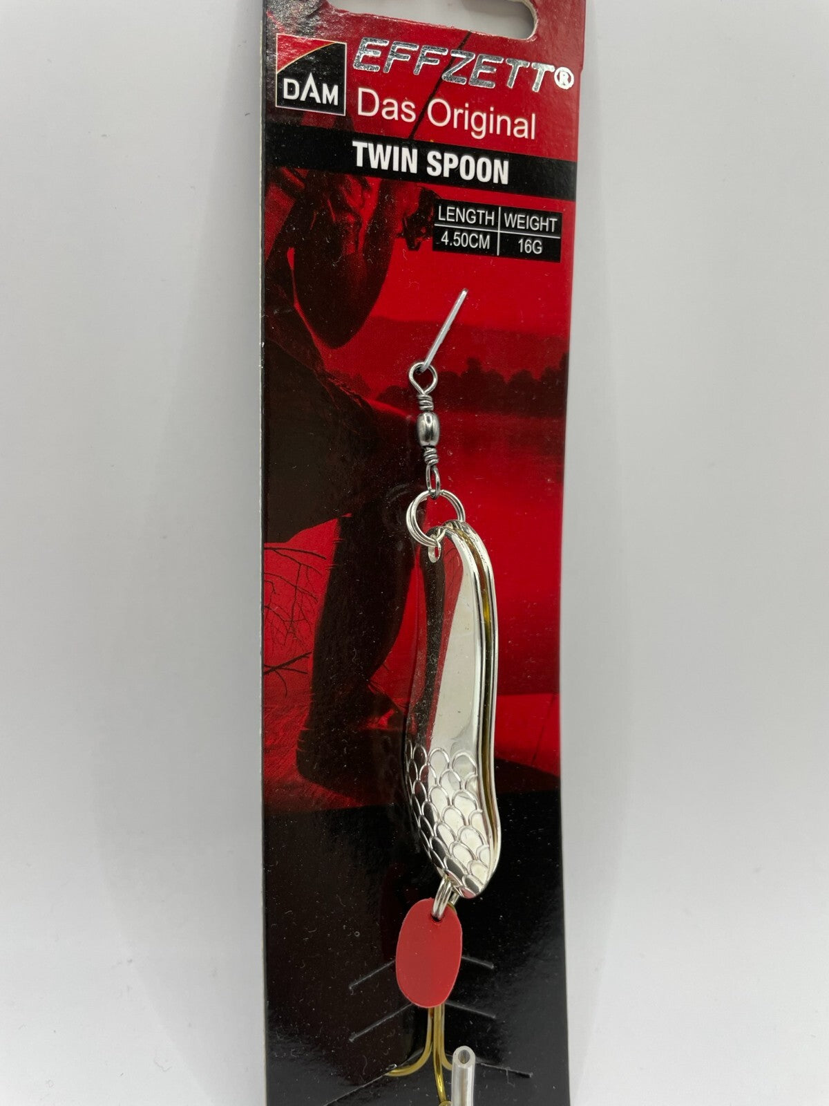 DAM Effzett Twin Spoon Doppelblinker 16g Silber Blinker 4,5cm2