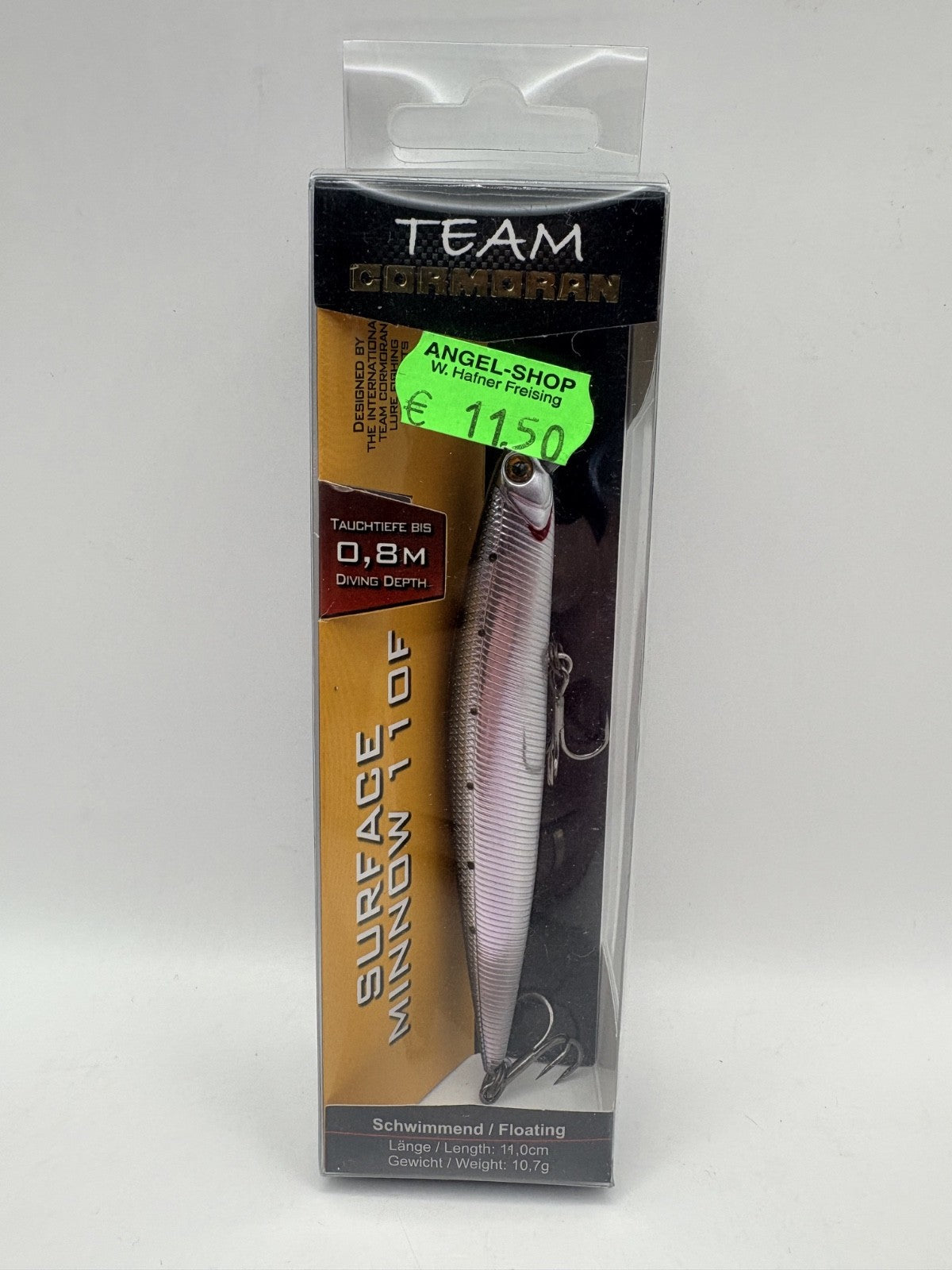Team Cormoran Surface Minnow 110F /  11,0cm 10,7g Floating , Wobbler0