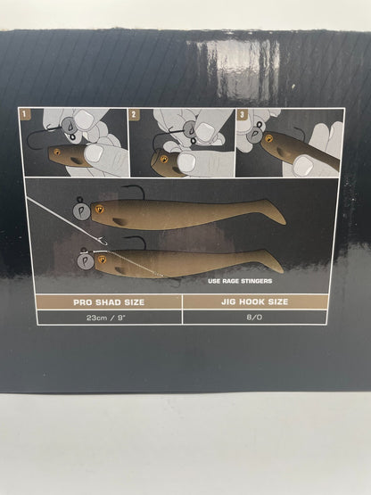 Fox Rage Pro Shad Natural Classic 2 Gummifische 28cm Brown Trout3