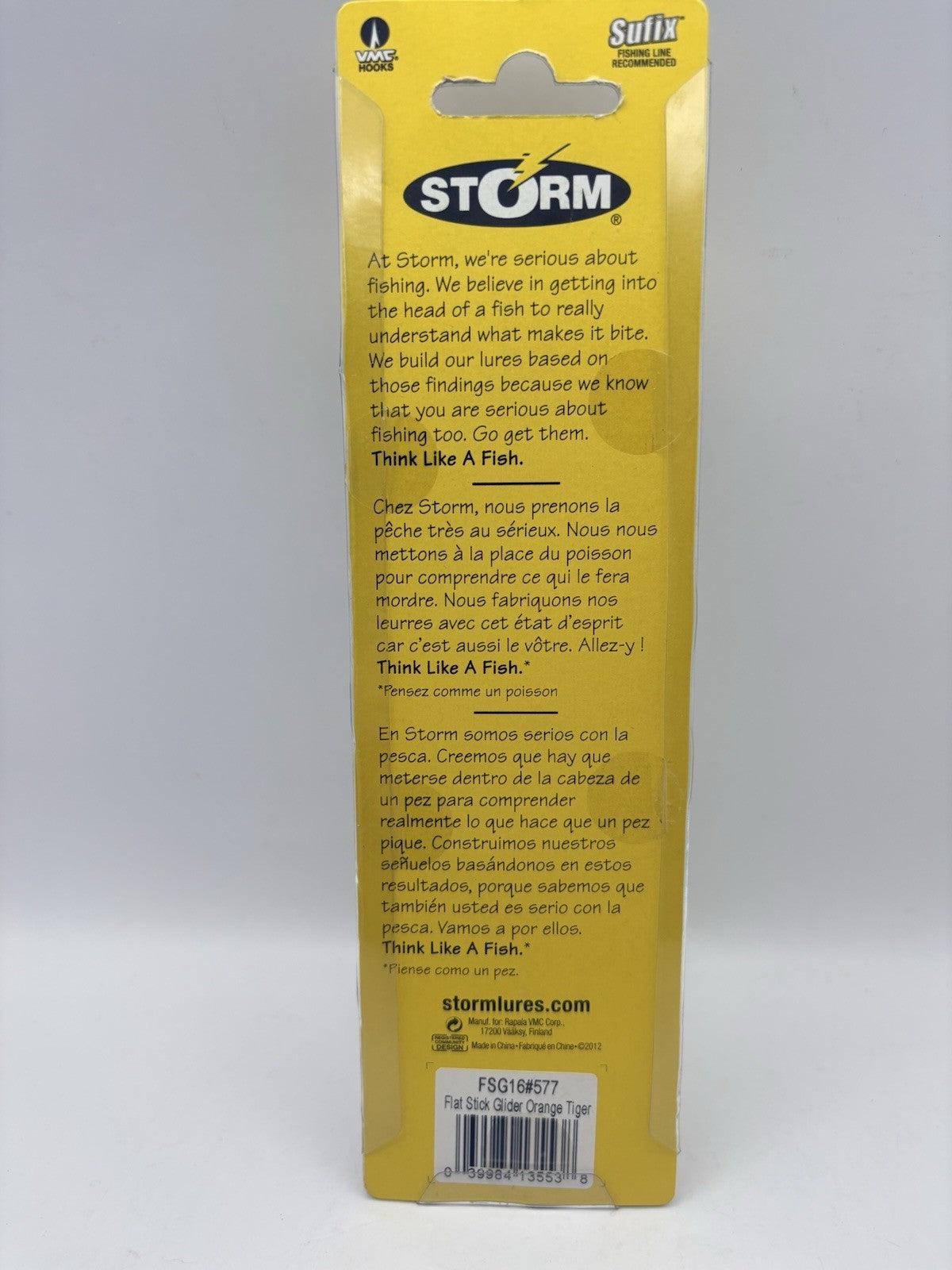 Storm Flat Stick Glider 16cm Orange Tiger Wobbler3